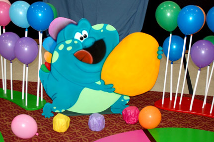 Life-Sized Candy Land Creature with GumDrop